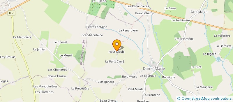 localisation de l'entreprise SCI LE HAUT MEULLE à DAME-MARIE