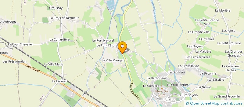 localisation de l'entreprise SCI LE HAUT PONT DE LA BAIE  MONT-DOL