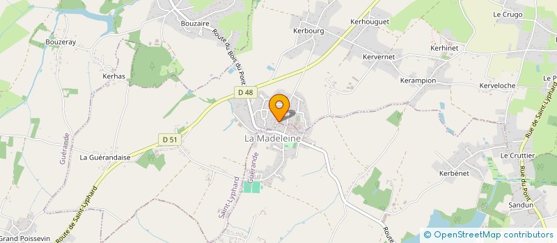 localisation de l'entreprise SCI LE HAUT TREMELU  SAINT-LYPHARD