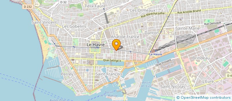 localisation de l'entreprise SCI LE HAVRE INVEST à LE HAVRE