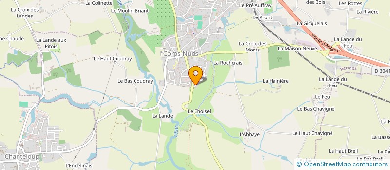 localisation de l'entreprise SCI LE HEGARAT  CORPS-NUDS