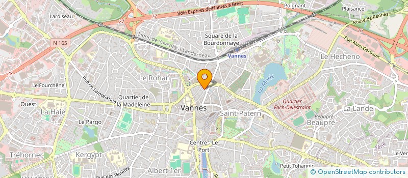 localisation de l'entreprise SCI LE HELLEC à VANNES