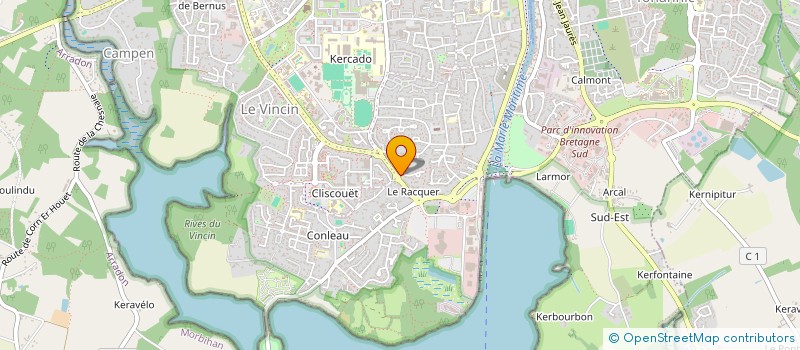 localisation de l'entreprise SCI LE HELLEY à VANNES