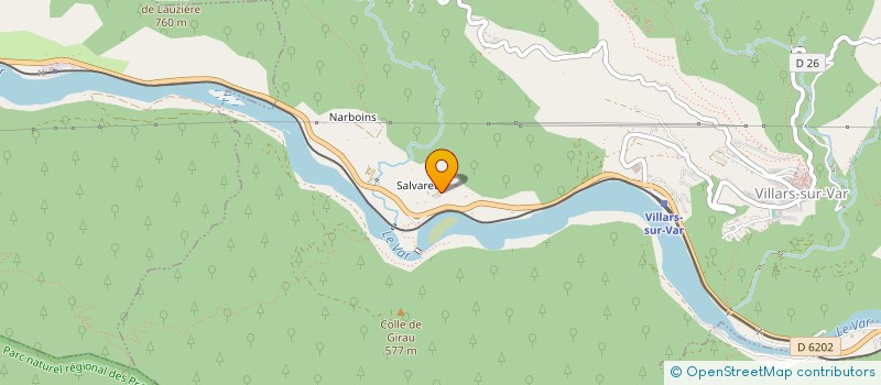 localisation de l'entreprise SCI LE HENAFF  VILLARS-SUR-VAR