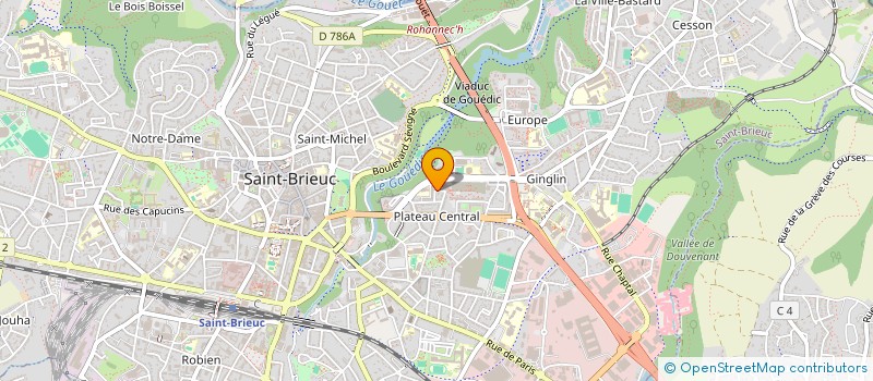 localisation de l'entreprise SCI LE HENAFF à SAINT-BRIEUC