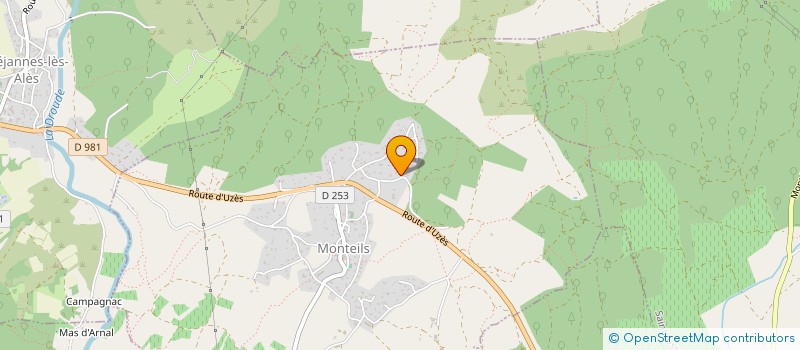 localisation de l'entreprise SCI LE HERISSON  MONTEILS