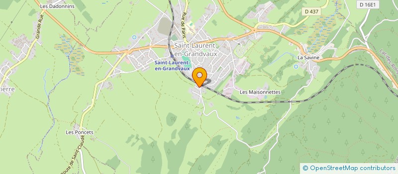 localisation de l'entreprise SCI LE HERISSON MEDIEVAL  SAINT-LAURENT-EN-GRANDVAUX