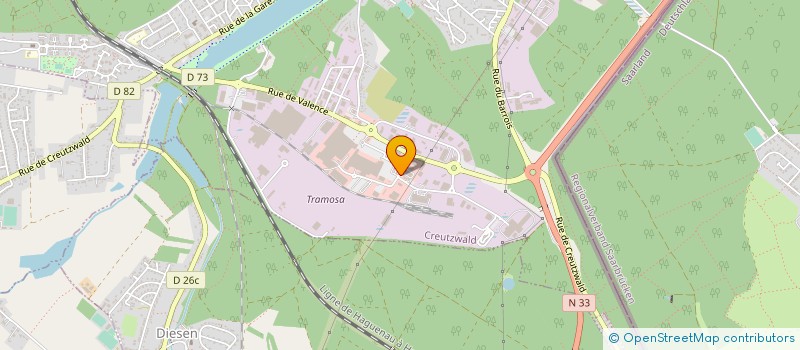 localisation de l'entreprise SCI LE HETRE  CREUTZWALD