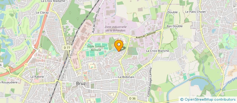 localisation de l'entreprise SCI LE HINDRE  BRUZ