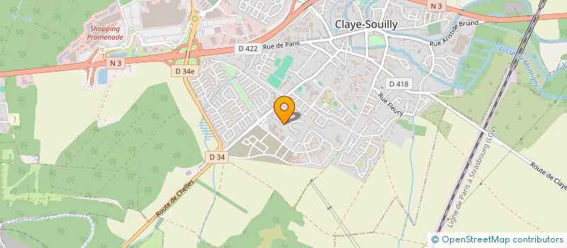 localisation de l'entreprise SCI LE HOME  CLAYE-SOUILLY