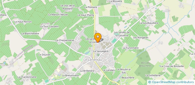 localisation de l'entreprise SCI LE HOUX  LE LANDREAU