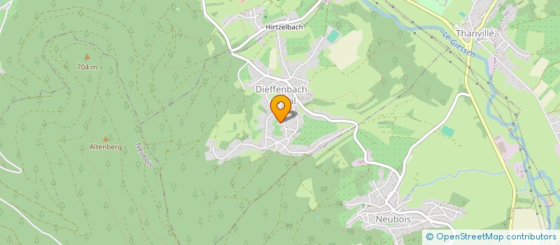 localisation de l'entreprise SCI LE HUHNERSTALL  DIEFFENBACH-AU-VAL