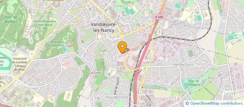 localisation de l'entreprise SCI LE JACQUARD  VANDUVRE-LES-NANCY