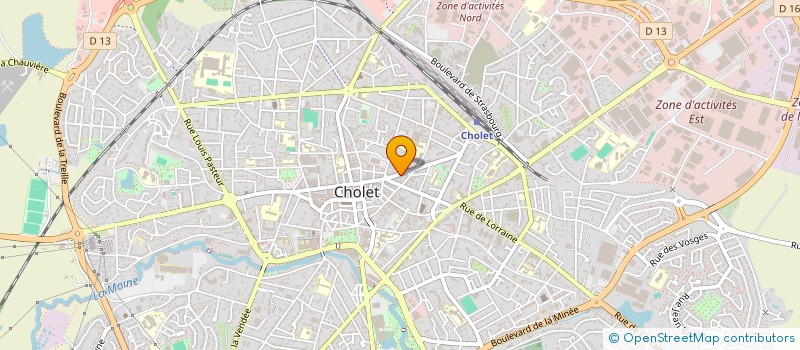 localisation de l'entreprise SCI LE JAG à CHOLET