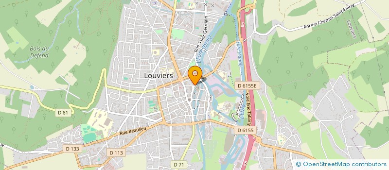 localisation de l'entreprise SCI LE JARDIN à LOUVIERS