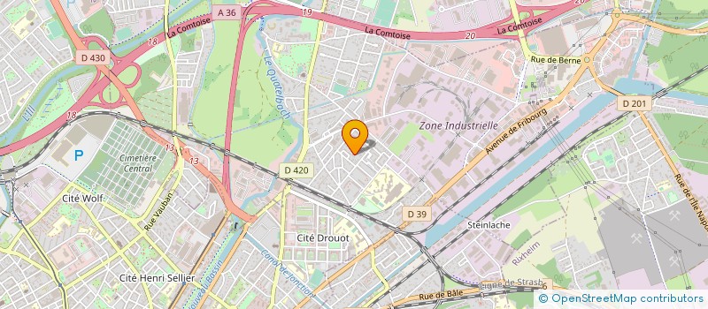 localisation de l'entreprise SCI LE JARDIN  ILLZACH