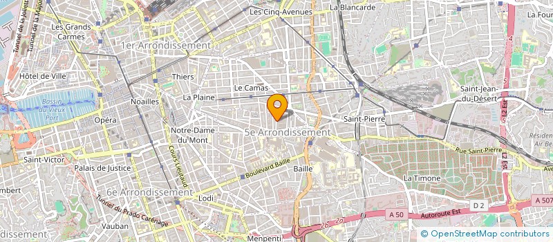localisation de l'entreprise SCI LE JARDIN  MARSEILLE