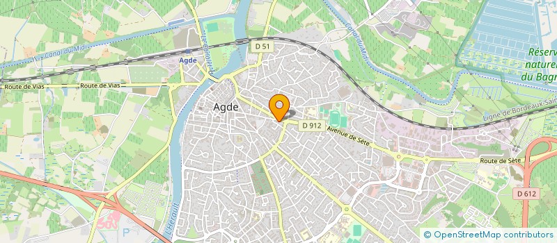 localisation de l'entreprise SCI LE JARDIN  AGDE