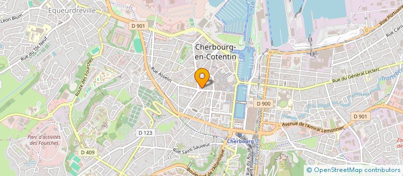 localisation de l'entreprise SCI LE JARDIN à CHERBOURG-EN-COTENTIN