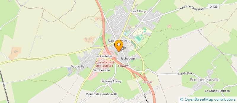 localisation de l'entreprise SCI LE JARDIN  SAINTE-MERE-EGLISE