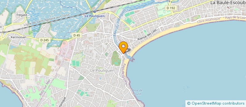 localisation de l'entreprise SCI LE JARDIN AUX DELICES  LE POULIGUEN