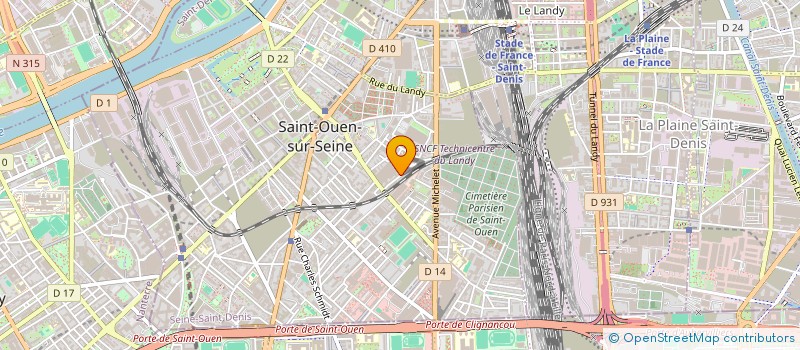 localisation de l'entreprise SCI LE JARDIN BERDIT à SAINT-OUEN-SUR-SEINE