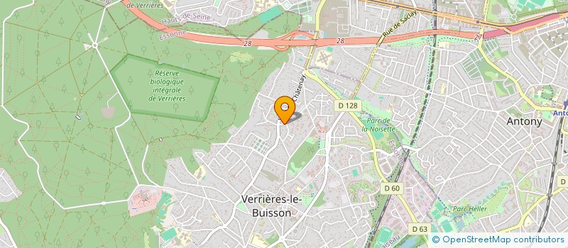 localisation de l'entreprise SCI LE JARDIN D'ARISTIDE à VERRIERES-LE-BUISSON