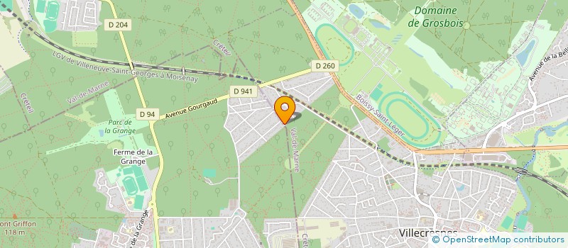 localisation de l'entreprise SCI LE JARDIN D EDEN  VILLECRESNES