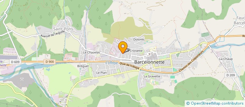 localisation de l'entreprise SCI LE JARDIN D'ELISE à BARCELONNETTE
