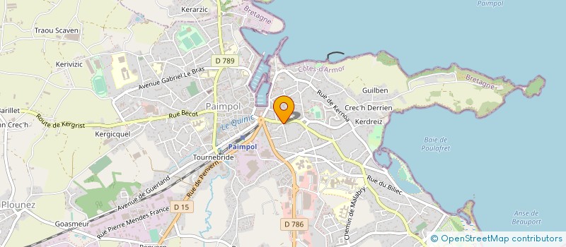 localisation de l'entreprise SCI LE JARDIN D'EMERAUDE  PAIMPOL