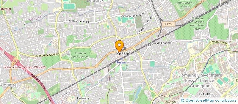 localisation de l'entreprise SCI LE JARDIN D'HELIOS  PESSAC