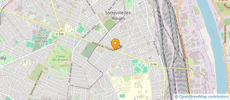 localisation de l'entreprise SCI LE JARDIN DE DANDY  SOTTEVILLE-LES-ROUEN