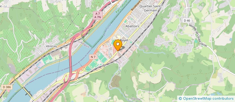 localisation de l'entreprise SCI LE JARDIN DE L'ISLE  VIENNE