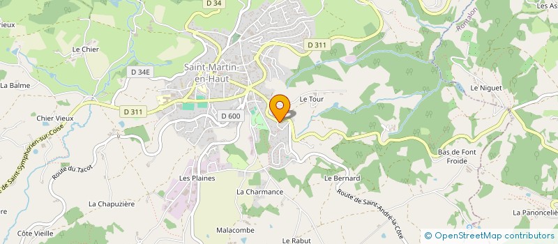 localisation de l'entreprise SCI LE JARDIN DE LA LIBERTE  SAINT-MARTIN-EN-HAUT