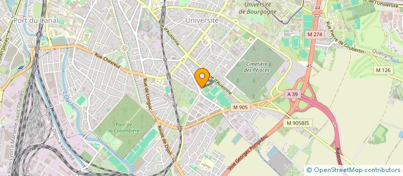 localisation de l'entreprise SCI LE JARDIN DE MANON à DIJON