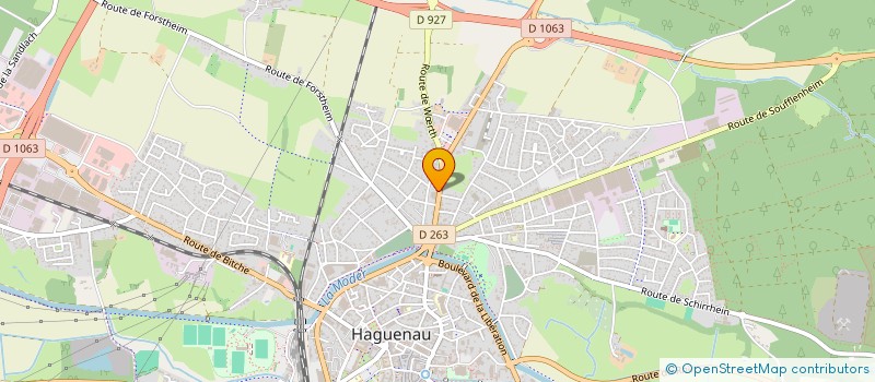 localisation de l'entreprise SCI LE JARDIN DE MUNCHACKER  HAGUENAU