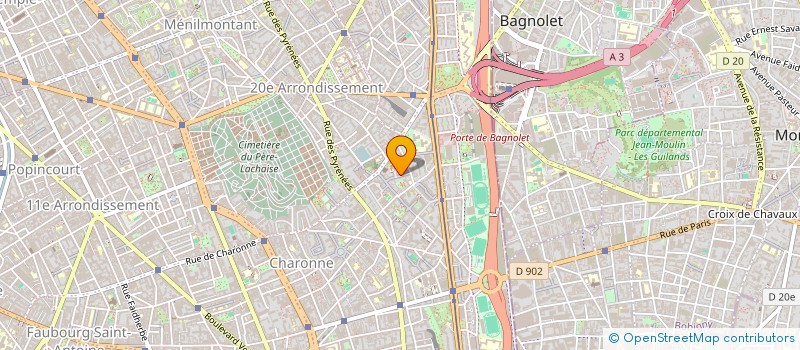 localisation de l'entreprise SCI LE JARDIN DE ROSE  PARIS