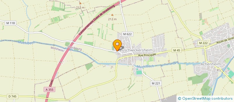 localisation de l'entreprise SCI LE JARDIN DE SARAH  BREUSCHWICKERSHEIM