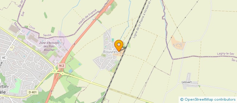 localisation de l'entreprise SCI LE JARDIN DES 3M  ROUVRES