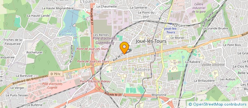 localisation de l'entreprise SCI LE JARDIN DES ALPAGES à JOUE-LES-TOURS