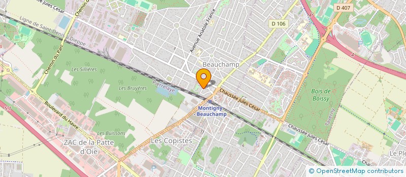 localisation de l'entreprise SCI LE JARDIN DES COLONNADES  BEAUCHAMP