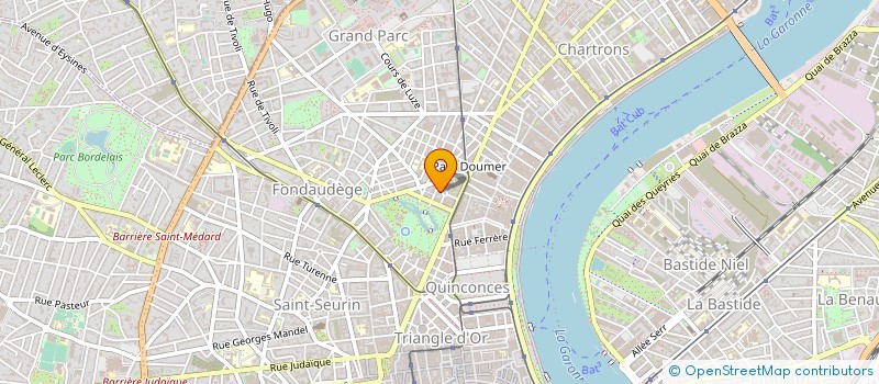 localisation de l'entreprise SCI LE JARDIN DES DELICES à BORDEAUX