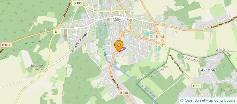 localisation de l'entreprise SCI LE JARDIN DES ECUREUILS à MILLY-LA-FORET