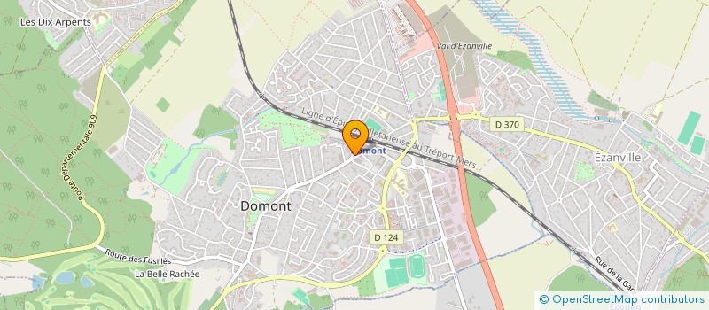 localisation de l'entreprise SCI LE JARDIN DES FEES  DOMONT