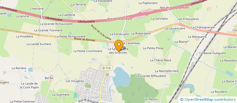 localisation de l'entreprise SCI LE JARDIN DES GRIENNES  LOIRON-RUILLE