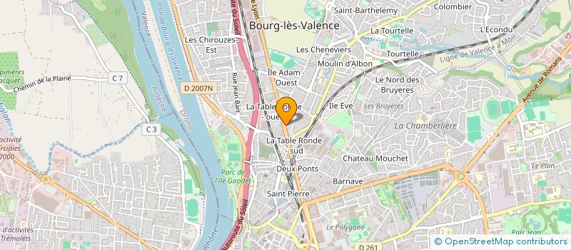 localisation de l'entreprise SCI LE JARDIN DES LYS  BOURG-LES-VALENCE