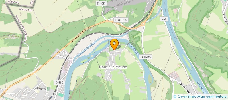 localisation de l'entreprise SCI LE JARDIN DES PEUPLIERS  HAM-SUR-MEUSE