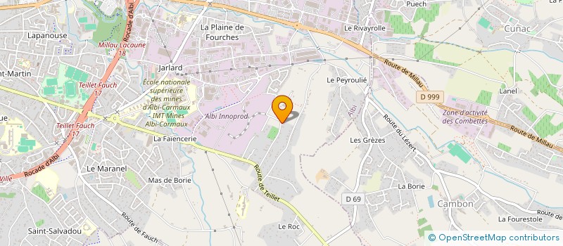 localisation de l'entreprise SCI LE JARDIN DES RIVIERES à ALBI