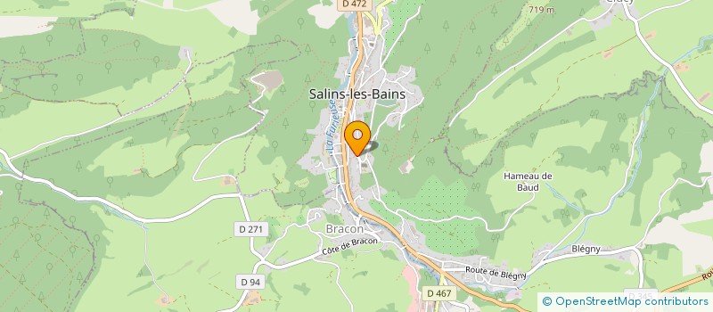 localisation de l'entreprise SCI LE JARDIN DES ROSES  SALINS-LES-BAINS