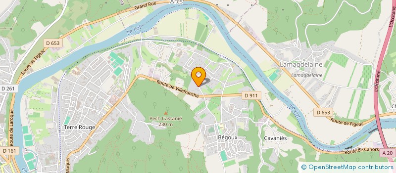 localisation de l'entreprise SCI LE JARDIN DES SERRES  CAHORS